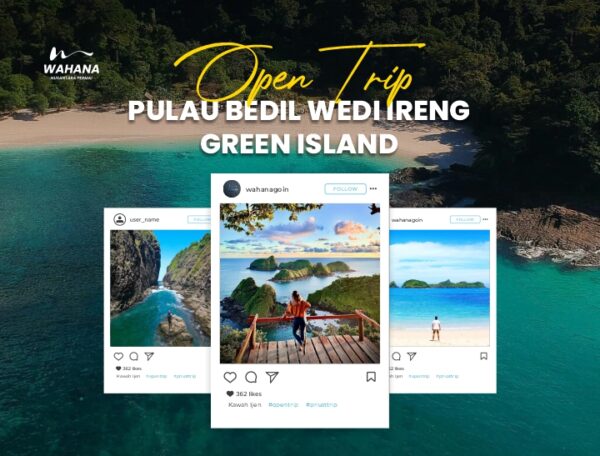 Open Trip Pulau Bedil Wedi Ireng Green Island